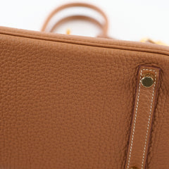 Hermes Birkin 25 Gold GHW Togo - Stamp Z