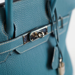 Hermes Birkin 30 Blue Jean Togo - P Stamp 2012