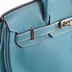 Hermes Birkin 30 Blue Jean Togo - P Stamp 2012