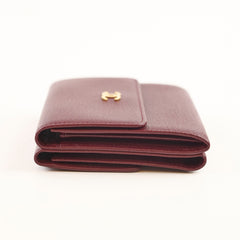 Chanel Vintage Small Flap Wallet Burgundy