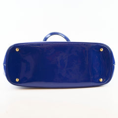 Gucci Bright Pit Tote Blue Patent