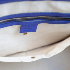 Gucci Bright Pit Tote Blue Patent