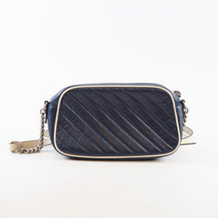 Gucci GG Marmont Small Torchon Camera Bag Navy
