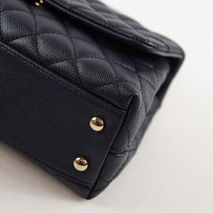 Chanel Small Coco Handle Caviar Navy