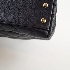 Chanel Small Coco Handle Caviar Navy