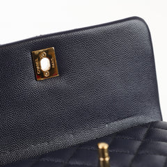 Chanel Small Coco Handle Caviar Navy