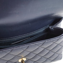 Chanel Small Coco Handle Caviar Navy