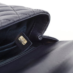 Chanel Small Coco Handle Caviar Navy