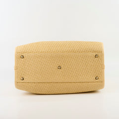 Chanel Deauville Shopping Tote Raffia Beige/Black
