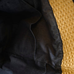 Chanel Deauville Shopping Tote Raffia Beige/Black