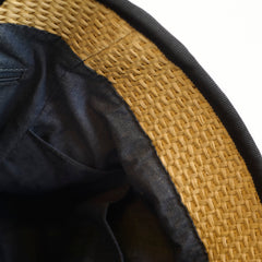 Chanel Deauville Shopping Tote Raffia Beige/Black