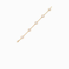 Van Cleef and Arpels 5 Motif MOP Bracelet