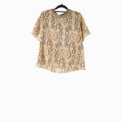 Hermes Tralala Silk Blouse Size 36