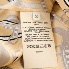 Hermes Tralala Silk Blouse Size 36