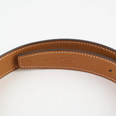 Hermes H Reversible Belt Black Gold Size 75