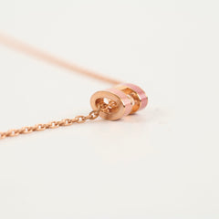 Hermes Mini Pop H Rose Pendant Necklace