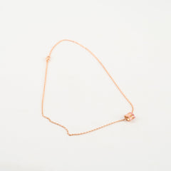 Hermes Mini Pop H Rose Pendant Necklace