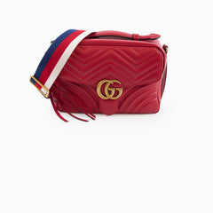Gucci GG Marmont Camera Bag Red