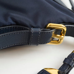 Prada Tessuto Nylon Saffiano Vela Navy