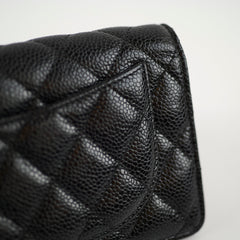 Chanel Long Caviar Wallet Black