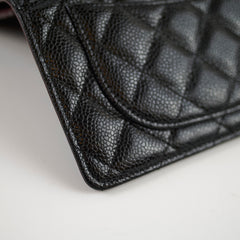 Chanel Long Caviar Wallet Black
