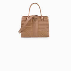 Prada Prada Soft Calfskin Impunture Diagramme Large Tote