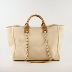 Chanel Deauville Tote Cream Medium