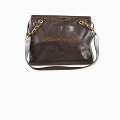 Chanel Vintage CC Chain Tote Black