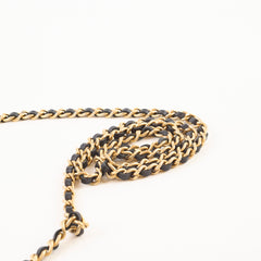 Chanel Flap Phone Holder with Chain Black