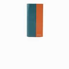 Prada Long Wallet Orange Green
