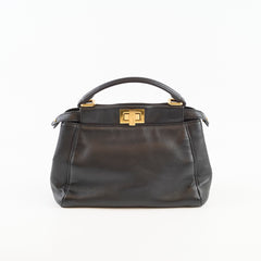 Fendi Mini Peekaboo Nappa Black