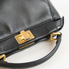 Fendi Mini Peekaboo Nappa Black