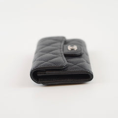 Chanel Caviar Flap Card Holder Black