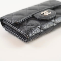 Chanel Caviar Flap Card Holder Black