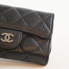 Chanel Caviar Flap Card Holder Black