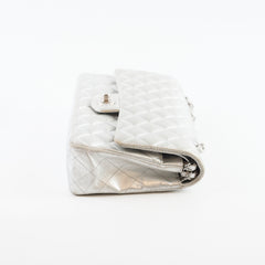 Chanel Medium Classic Flap Lambskin Silver