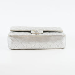 Chanel Medium Classic Flap Lambskin Silver