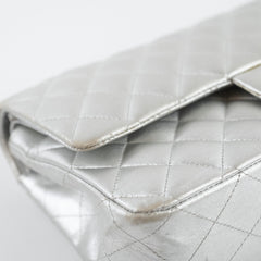 Chanel Medium Classic Flap Lambskin Silver