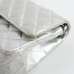 Chanel Medium Classic Flap Lambskin Silver