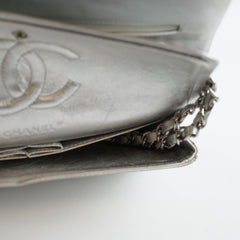 Chanel Medium Classic Flap Lambskin Silver