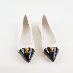 Louis Vuitton Capucine Ballet Flats White/Black - Size 37