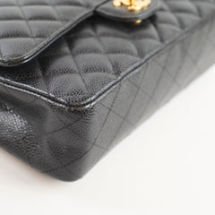 Chanel Caviar Medium/Large Classic Double Flap Black