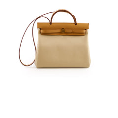 Hermes Herbag 31 Beton/Naturel Sable - U Stamp
