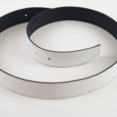 Hemes Belt Strap Reversible White, Navy Size 80