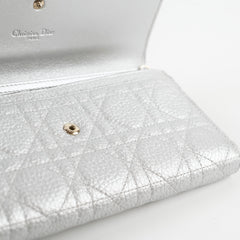Dior Lady Dior Silver Wallet On Chain WOC