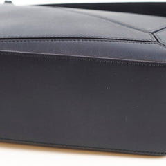 Loewe Puzzle Small with Braided Handle Navy