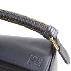 Loewe Puzzle Small with Braided Handle Navy