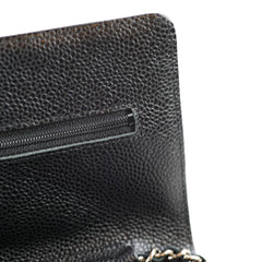 Chanel Wallet On Chain WOC Black Caviar (27  Series)