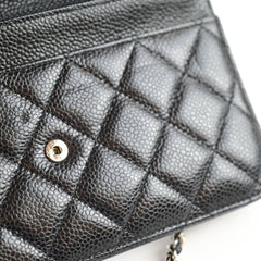 Chanel Wallet On Chain WOC Black Caviar (27  Series)