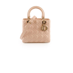Dior Lady Dior Medium Cannage Lambskin Power Beige